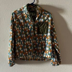 Geometric Patterned Ski Jacket